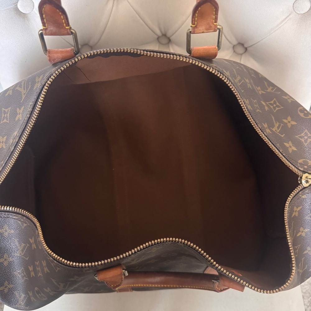 Louis Vuitton Brown Monogram Keepall Bandouliere 50 Duffel Bag - Picture 16 of 16